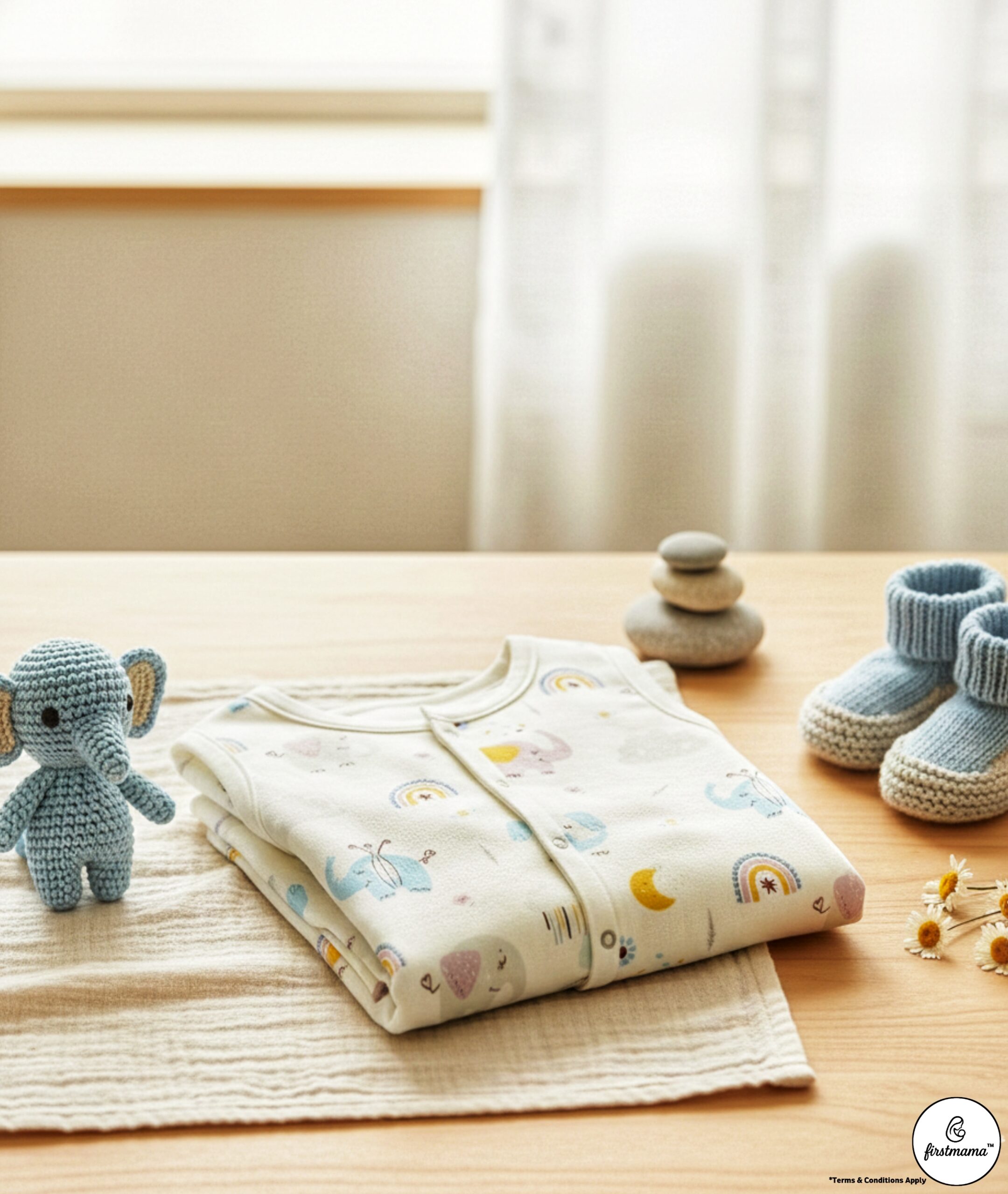 FirstMama™ Muslin Jabla Value Pack (NB) – 3 Prints | 100% Cotton - Image 7
