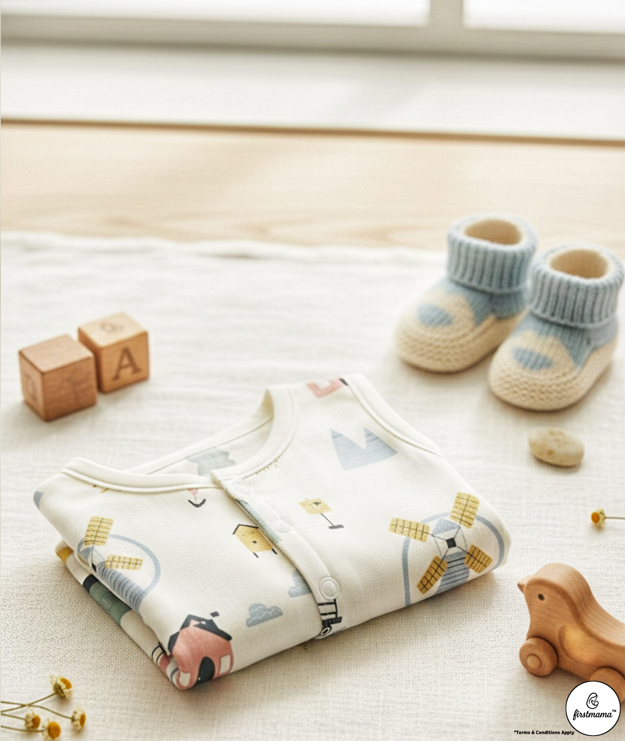 FirstMama™ Muslin Jabla Value Pack (NB) – 3 Prints | 100% Cotton - Image 6